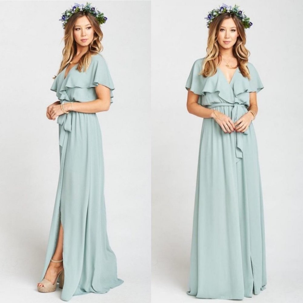 NWT Show Me Your Mumu Audrey Maxi Dress Green Size XXS Bridesmaid New Tags‎ Gown